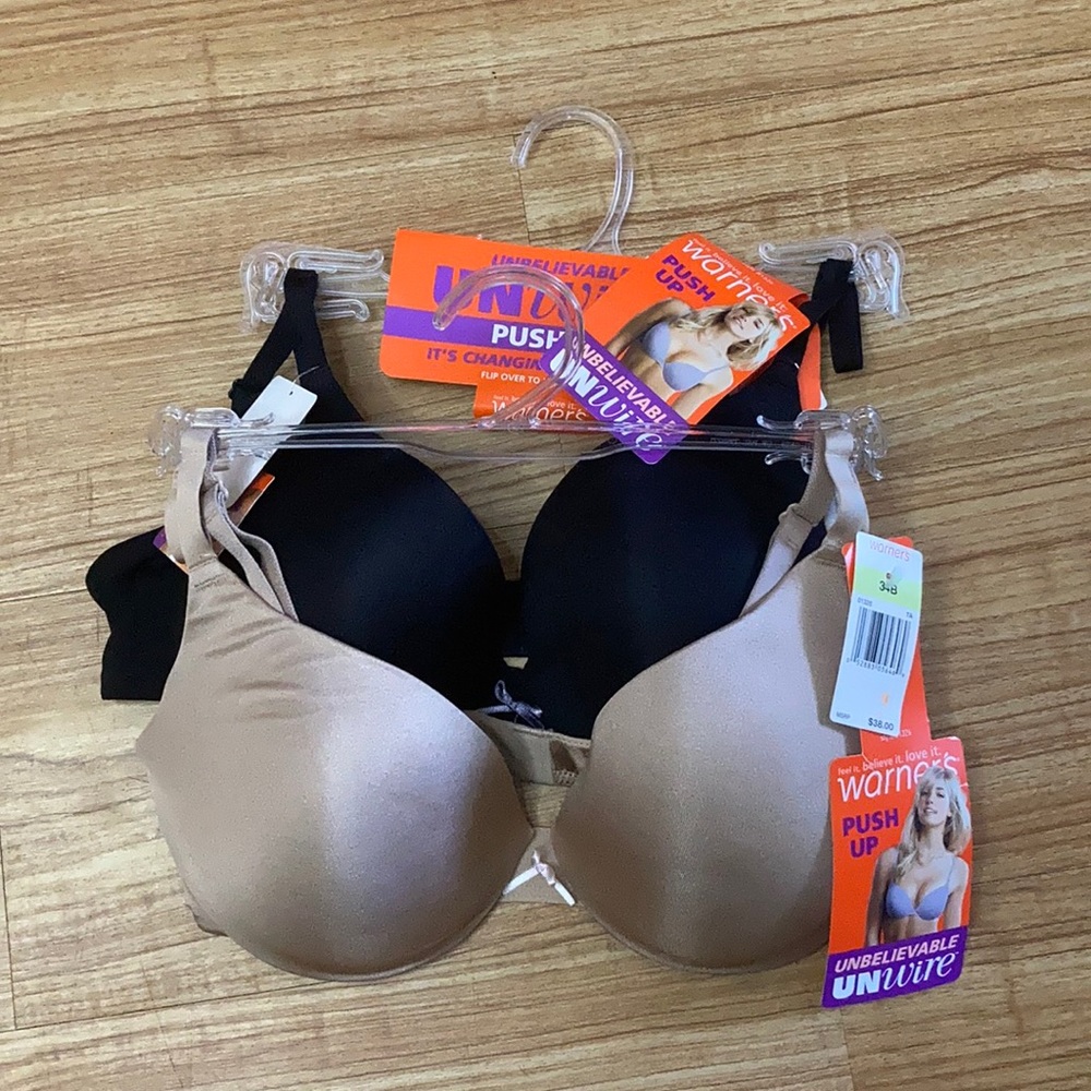 Warner's Unbelievable Unwire Pushup Bra Duo